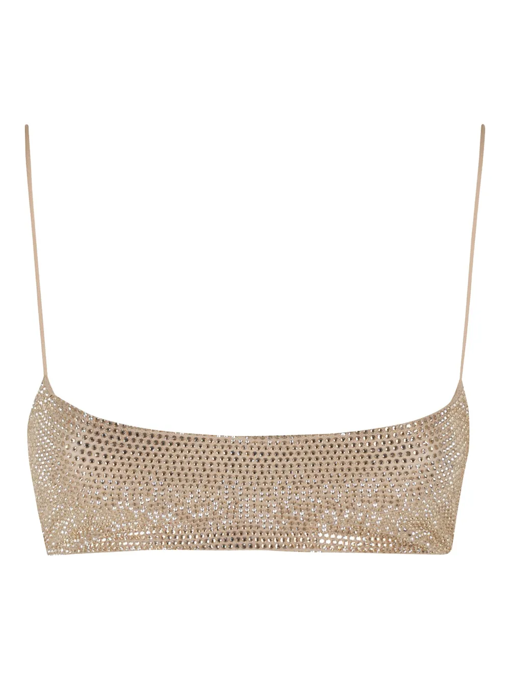 THE ANDAMANE Inga bralette verfraaid met kristallen Beige