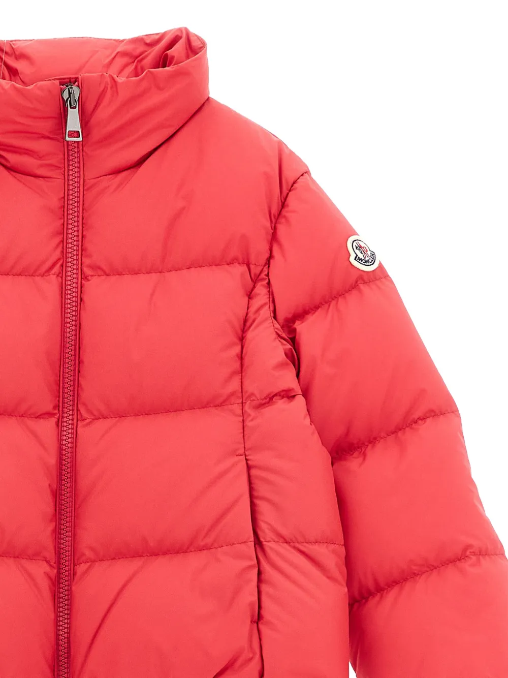 Moncler Enfant Abbadia gewatteerd jack Rood