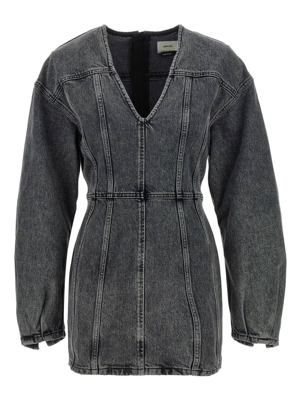 Haikure Mini-jurk met V-hals Grijs