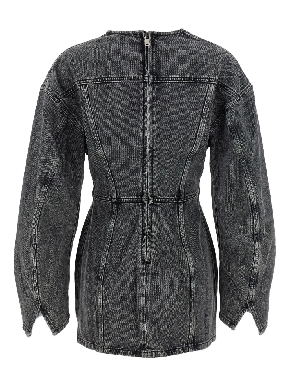 Haikure Mini-jurk met V-hals Grijs