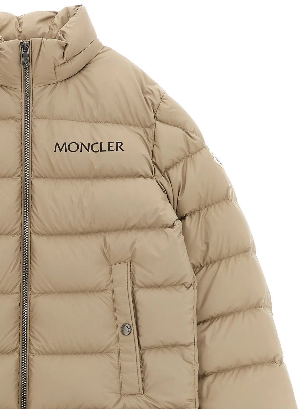 Moncler Enfant Bajan down jacket Beige