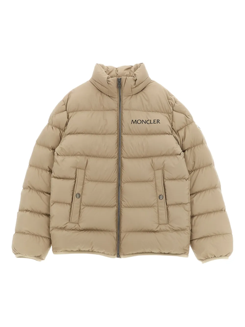 Moncler Enfant Bajan down jacket Beige