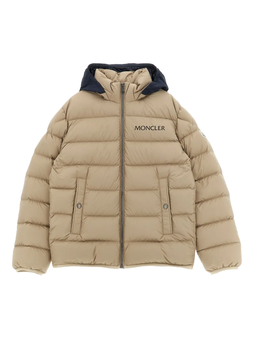 Moncler Enfant Bajan down jacket Beige