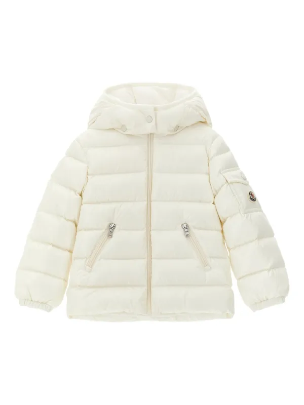 Moncler Enfant Quilted Padded Jacket White FARFETCH IN