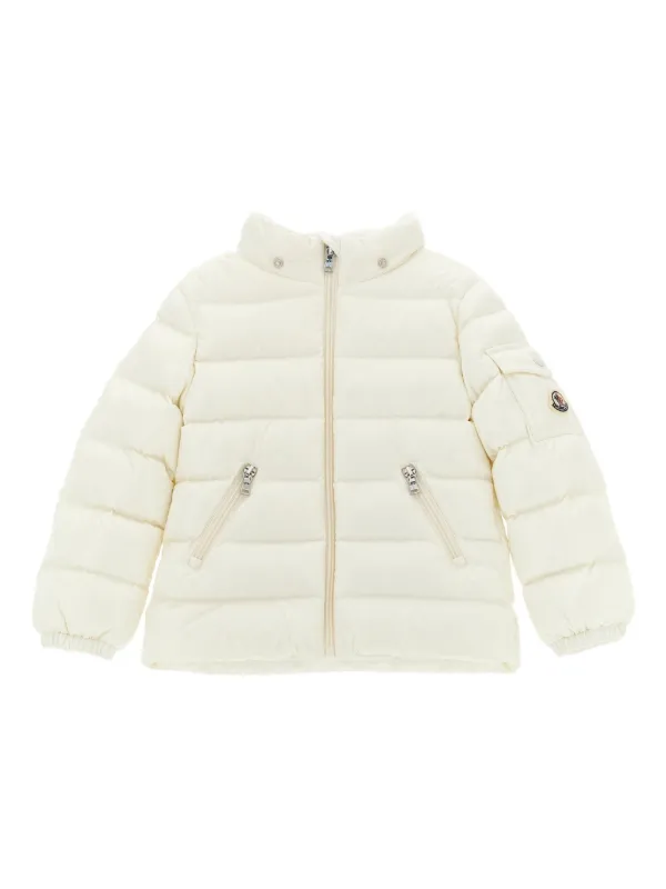 Moncler Enfant Quilted Padded Jacket | White | FARFETCH