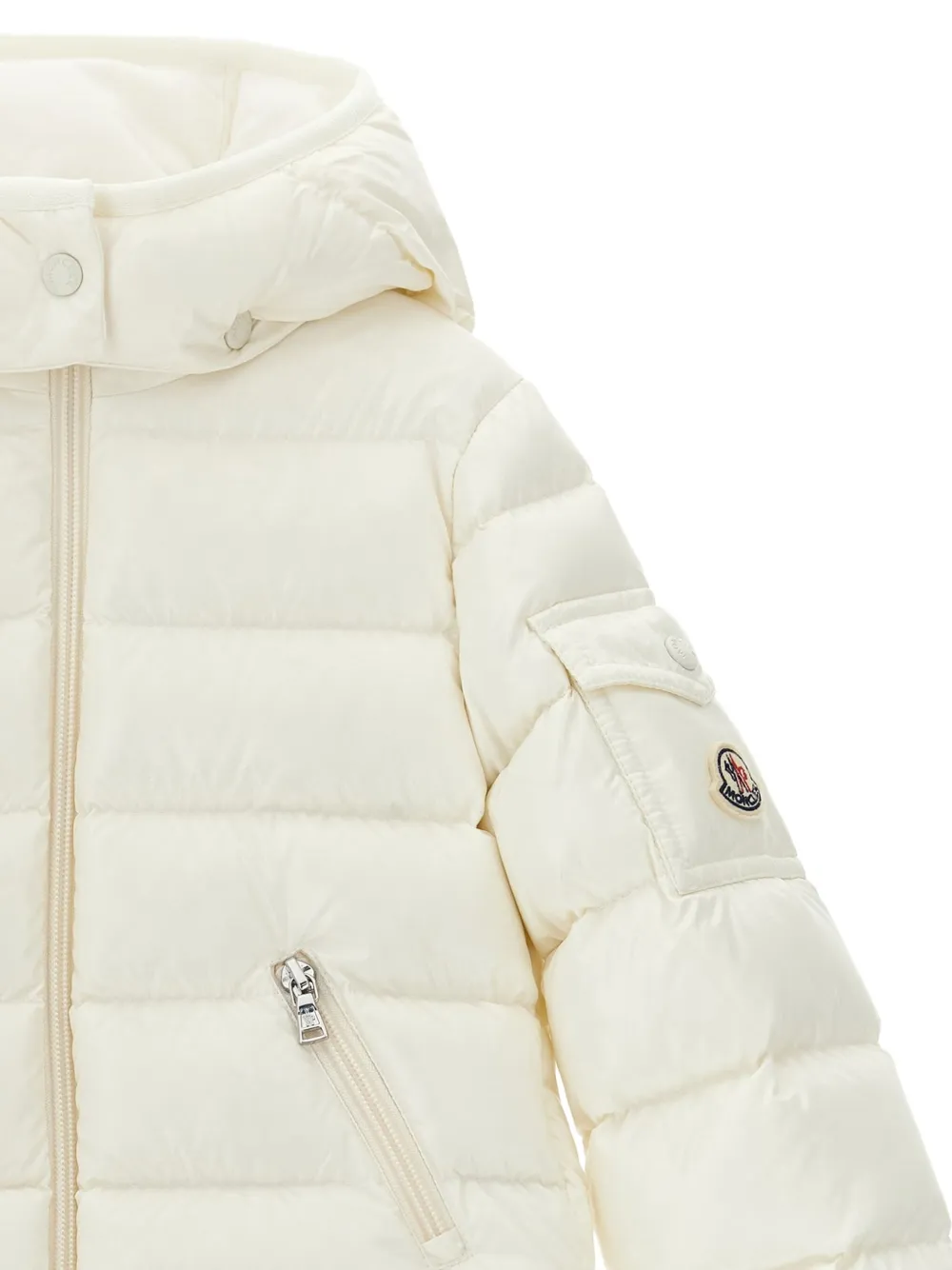 Moncler Enfant Jack met capuchon Wit
