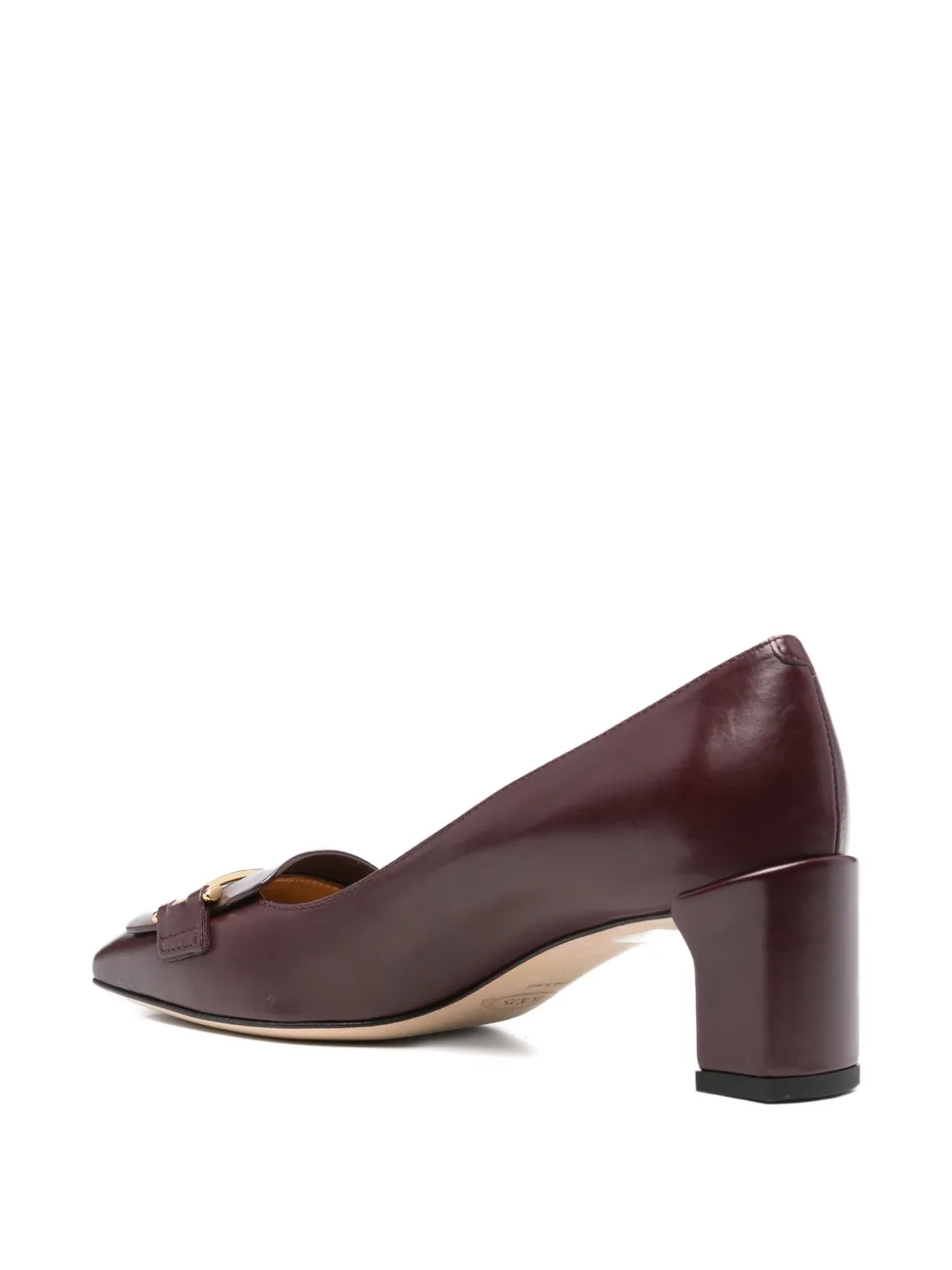 Tod's 55mm Block-heel Leather Pumps