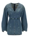 Haikure V-neck denim dress - Blue