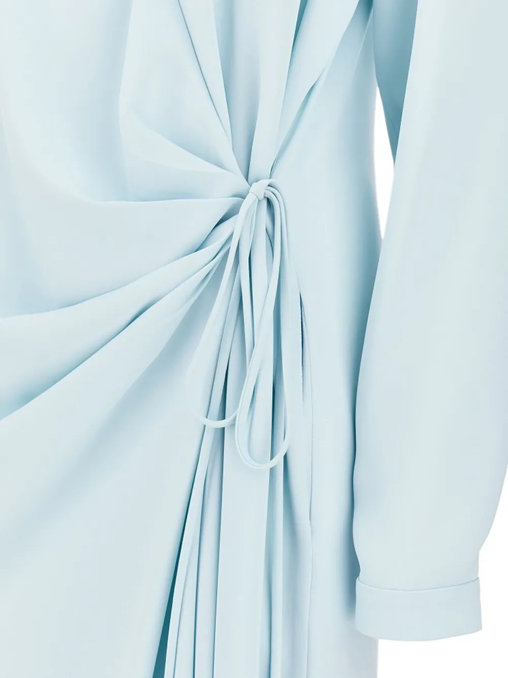 Costarellos tie-front maxi dress Blauw