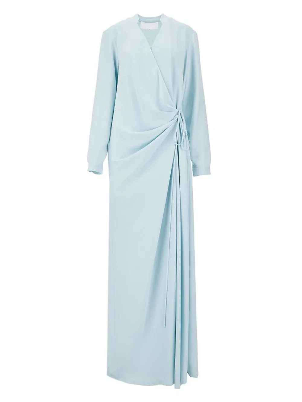 Costarellos tie-front maxi dress Blauw