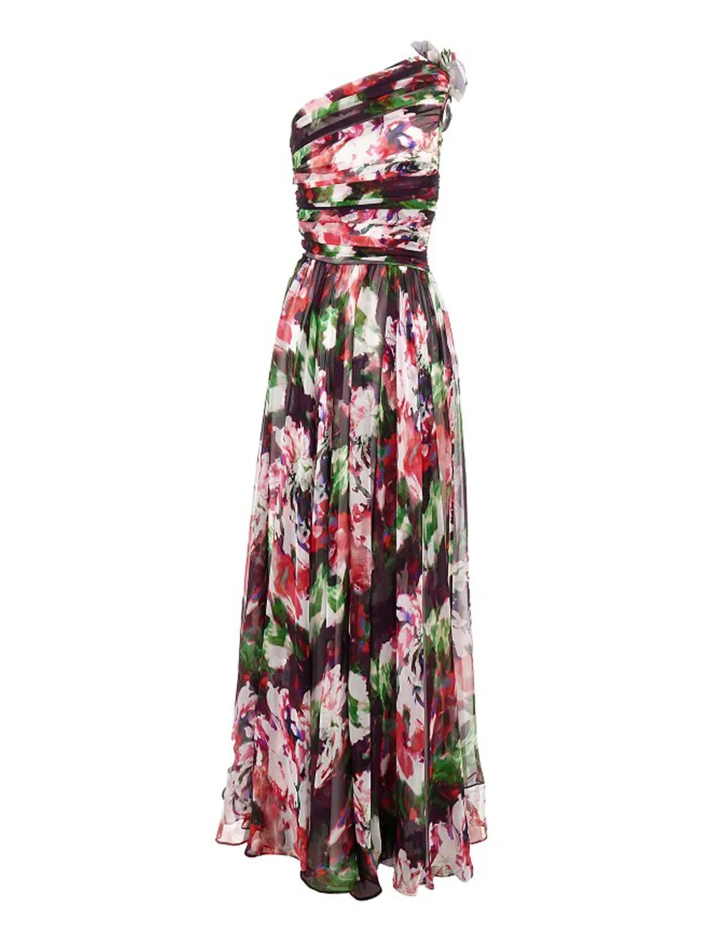 Costarellos Asymmetrische maxi-jurk - Rood