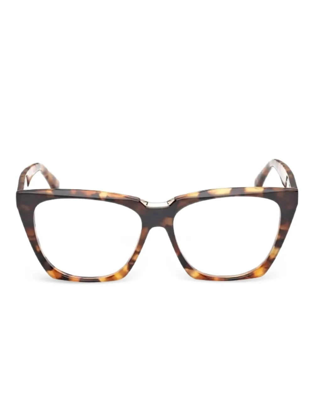 Max Mara Eyewear Occhiali da sole geometrici tartarugati - Marrone