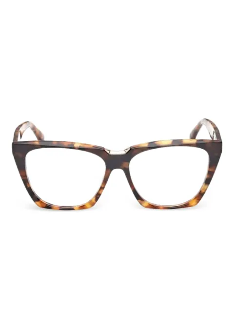 Max Mara Eyewear tortoiseshell geometric glasses