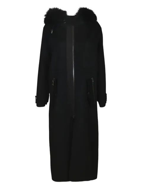 P.A.R.O.S.H. fur-trimmed hooded coat
