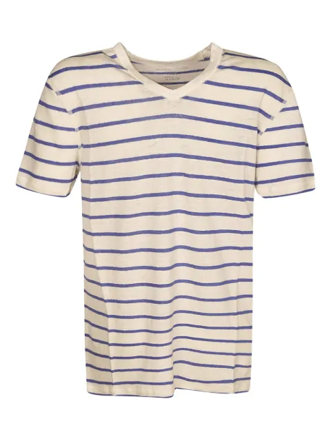 Majestic Filatures striped V-neck T-shirt