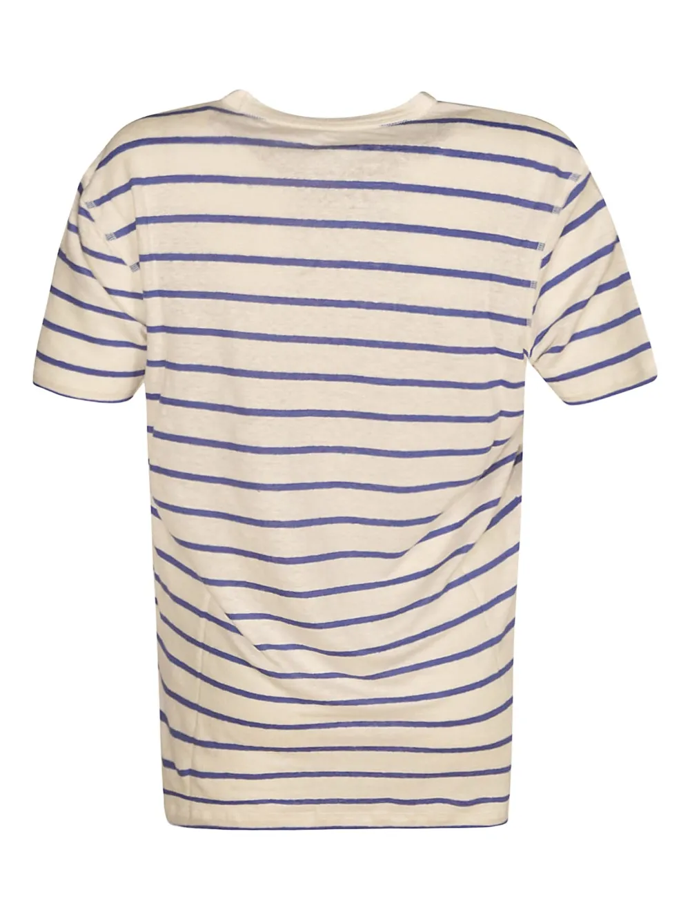 Majestic Filatures striped V-neck T-shirt Beige