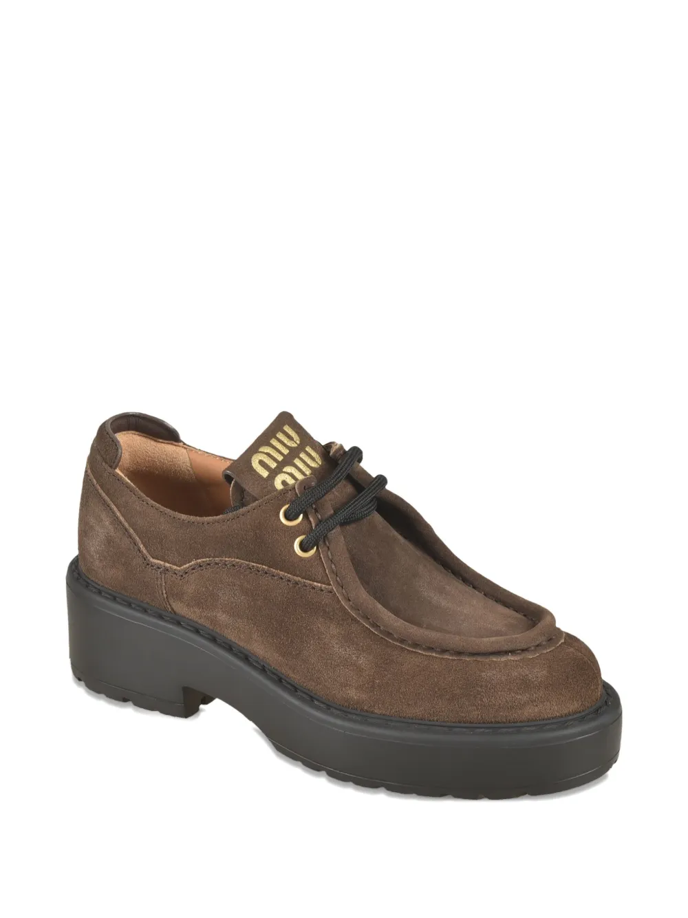 Miu 55mm Sienna platform derby shoes Bruin