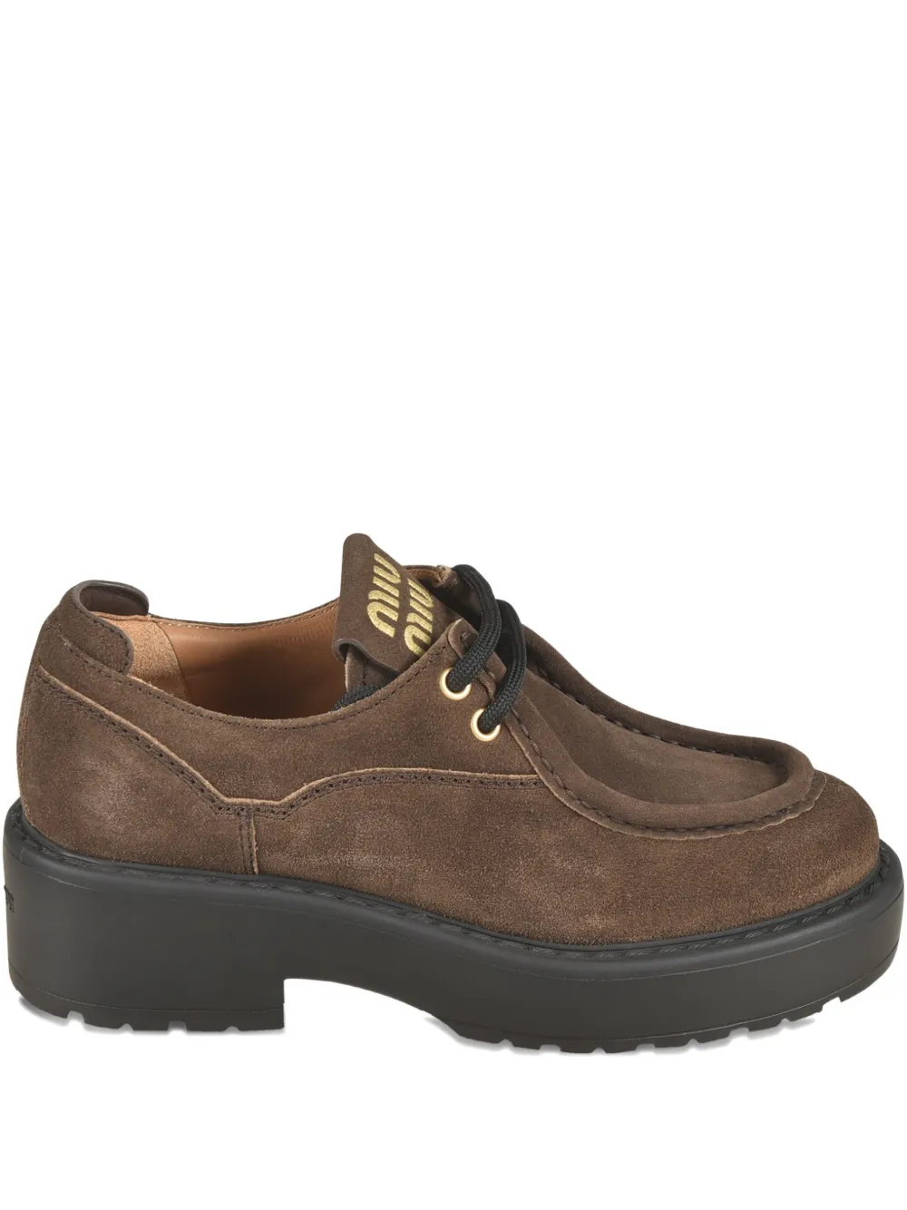 Miu 55mm Sienna platform derby shoes Bruin
