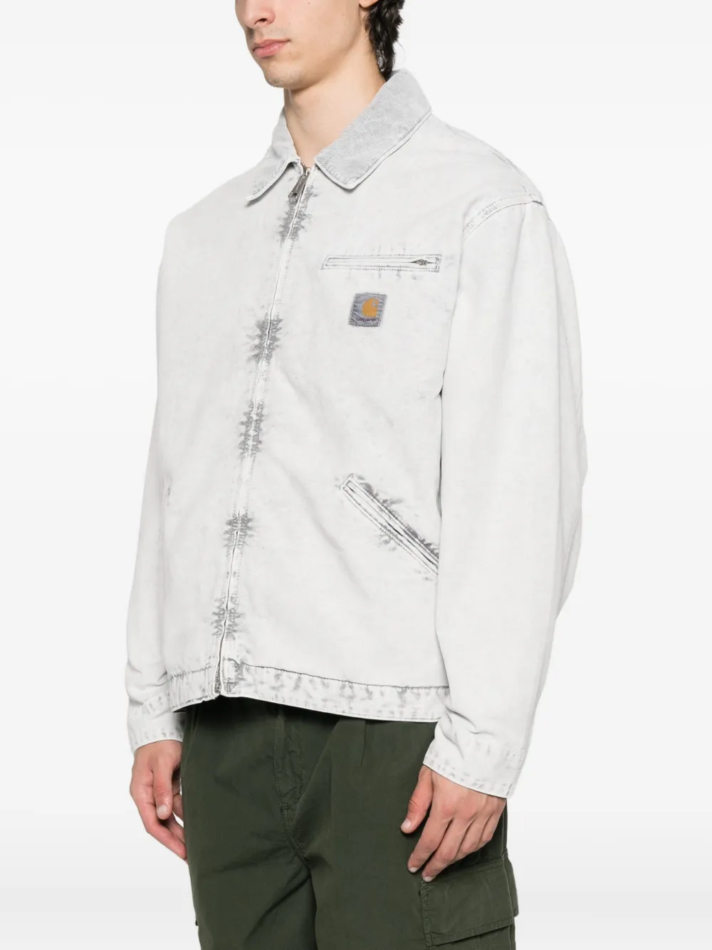 Carhartt WIP OG Detroit jack van biologisch katoen Grijs