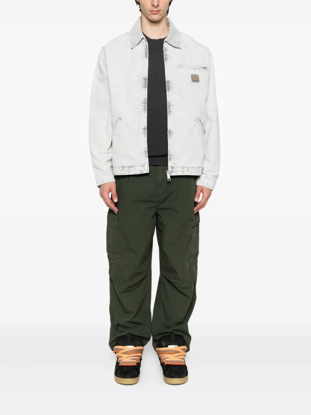 Carhartt WIP OG Detroit jack van biologisch katoen Grijs