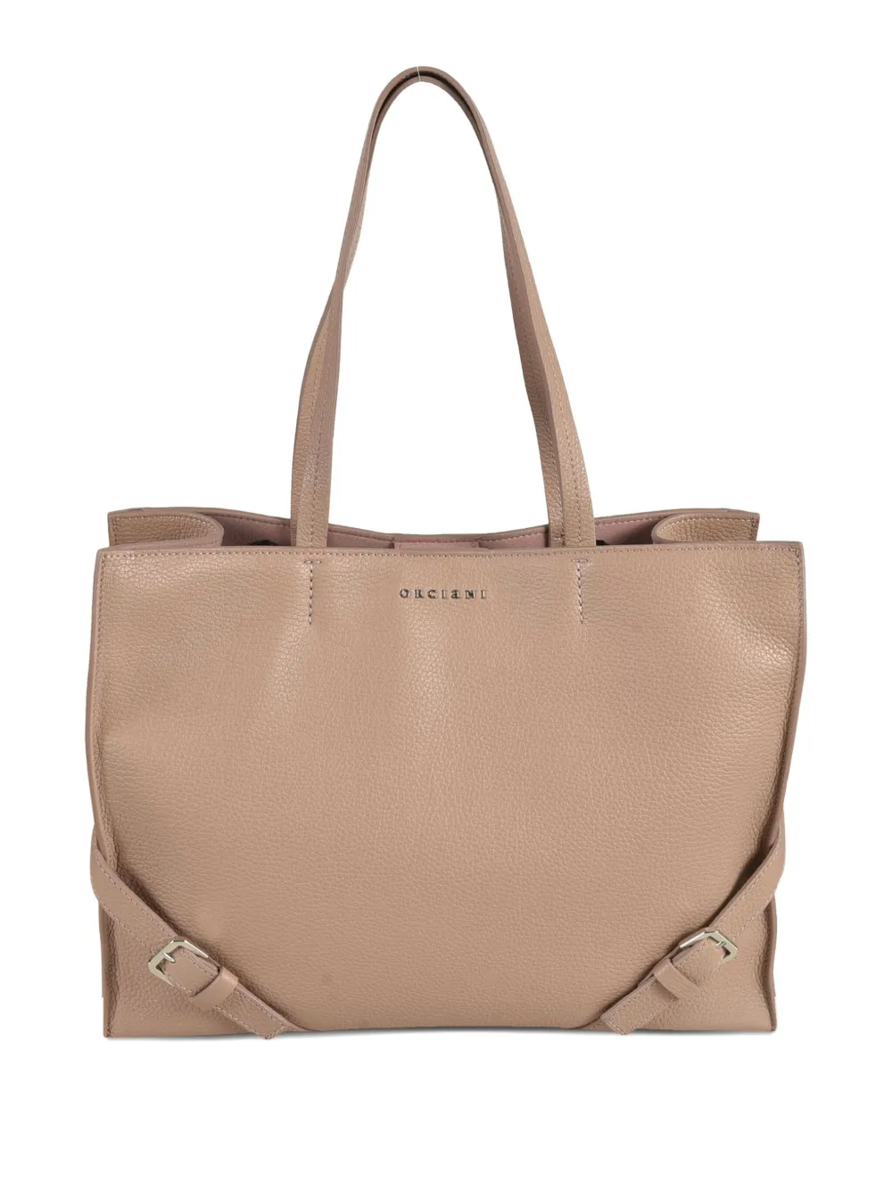 Orciani buckle-strap leather shoulder bag - ニュートラル Orciani buckle-strap leather shoulder bag - ニュートラル