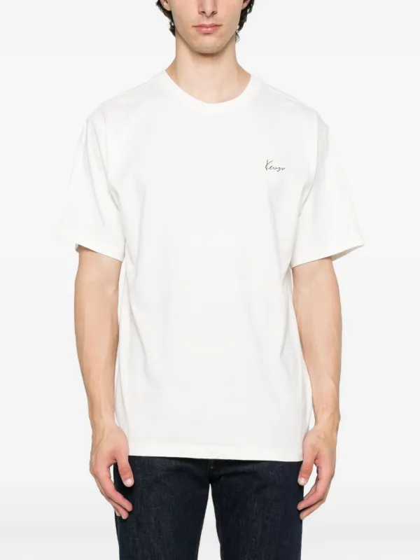 Kenzo floral-print Cotton T-shirt | White | FARFETCH ID