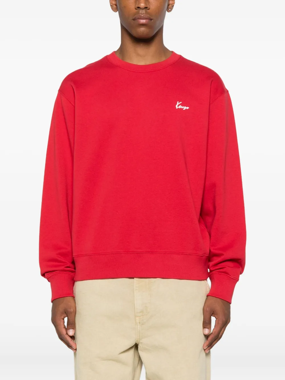 Kenzo Sweater met bloemenprint Rood