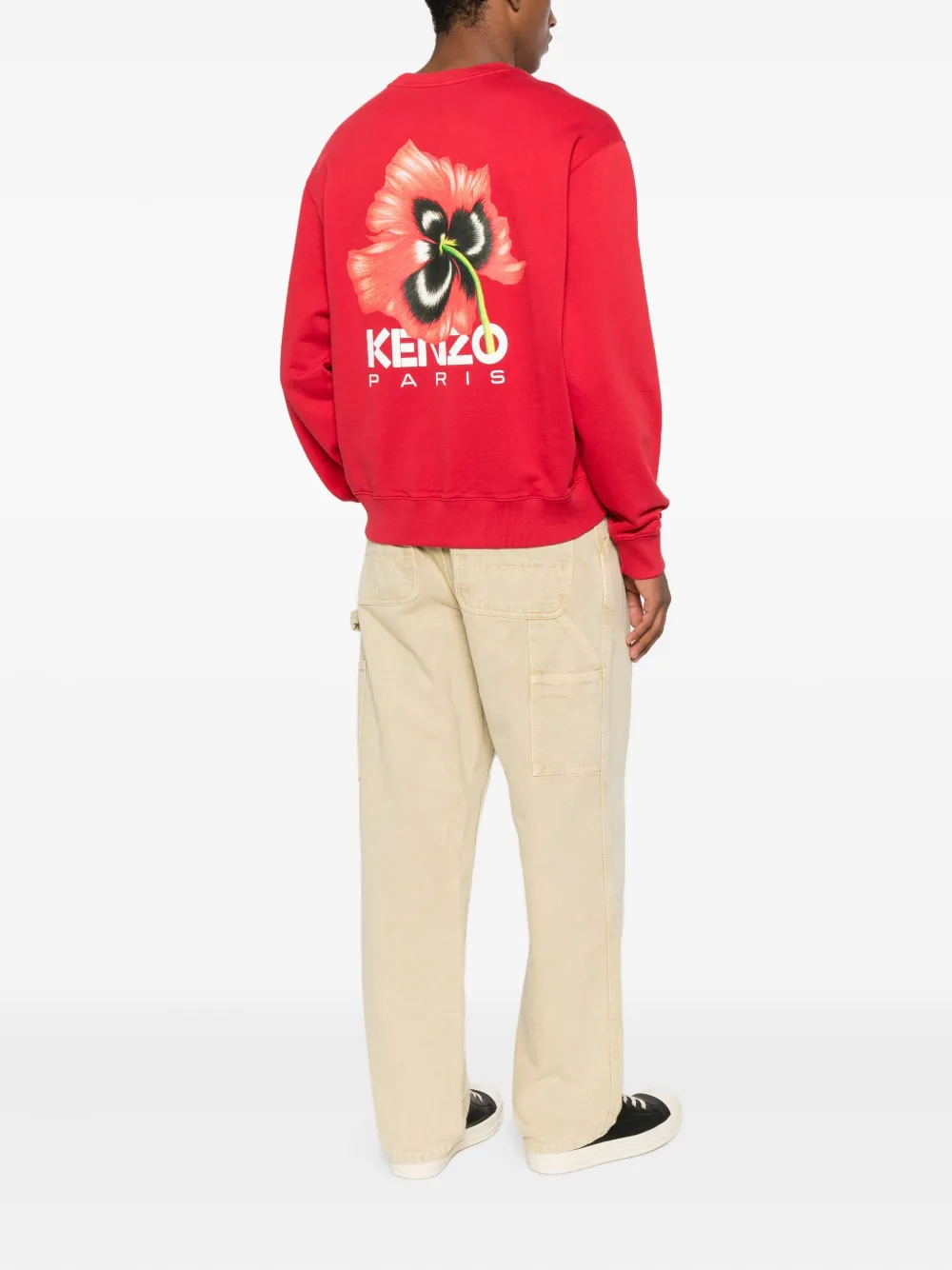 Kenzo Sweater met bloemenprint Rood