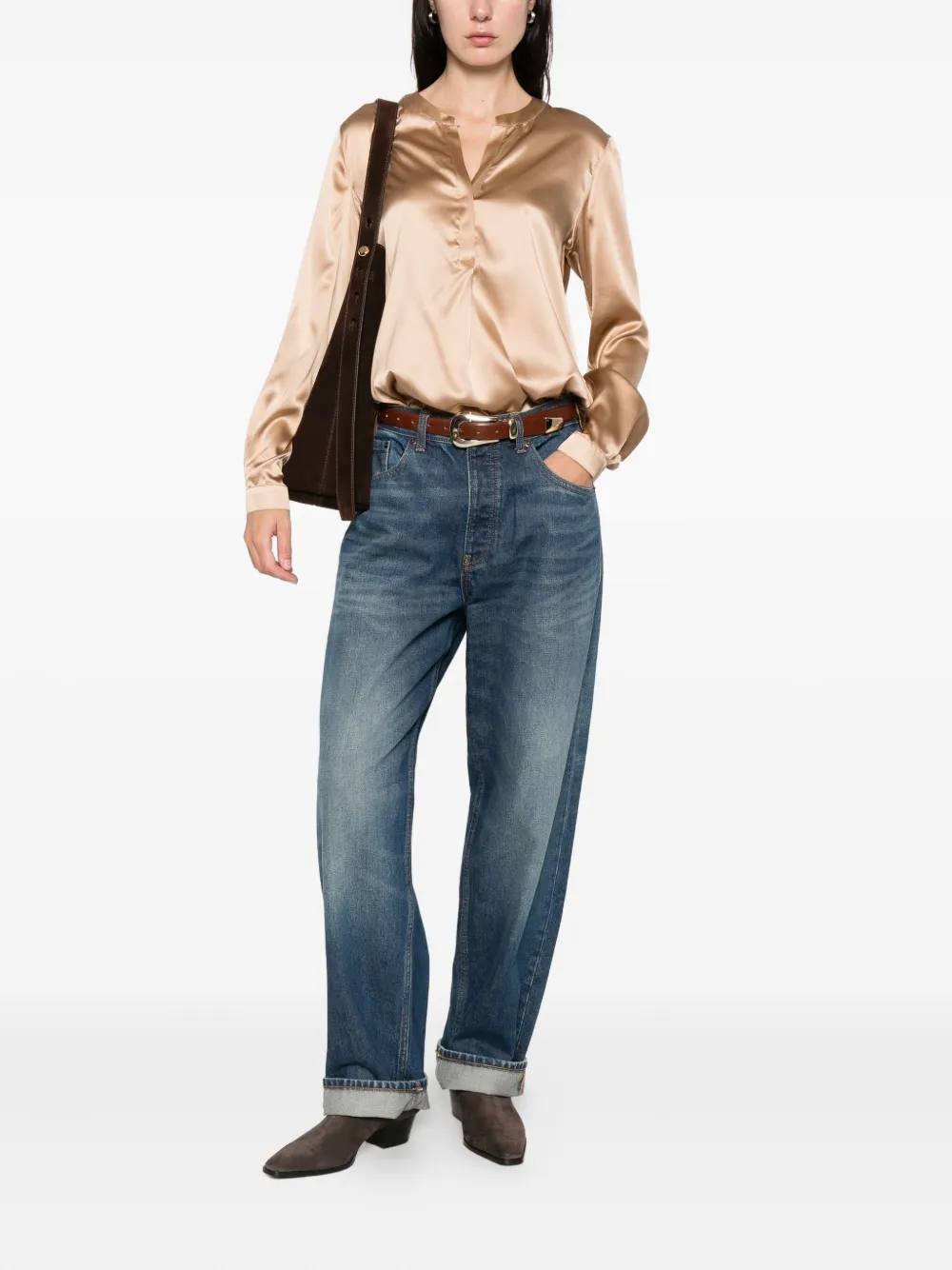 Purotatto V-neck buttoned blouse | Blouses | Image 2