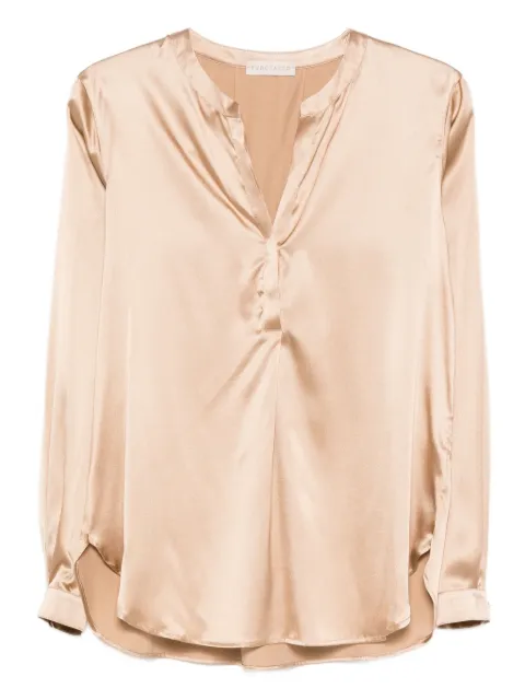 Purotatto V-neck buttoned blouse