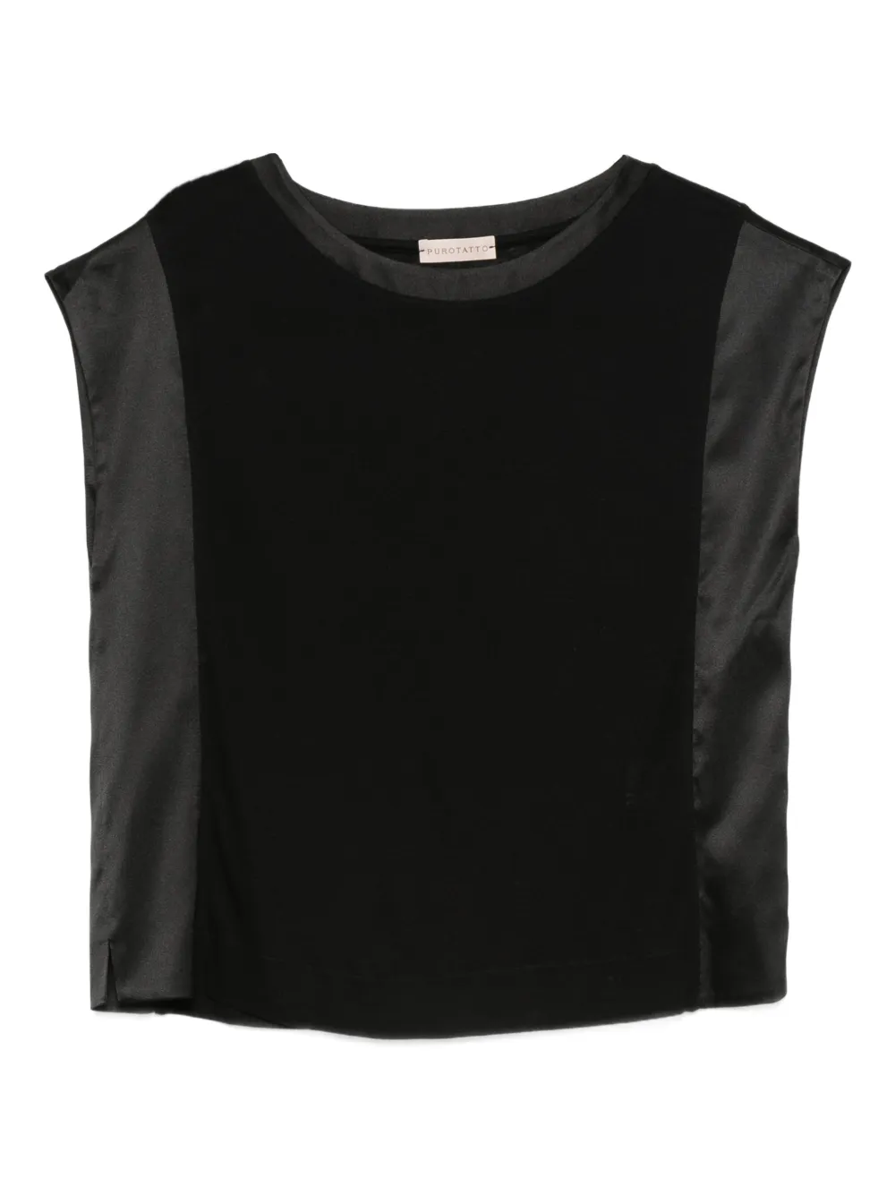 Purotatto round-neck top - Nero