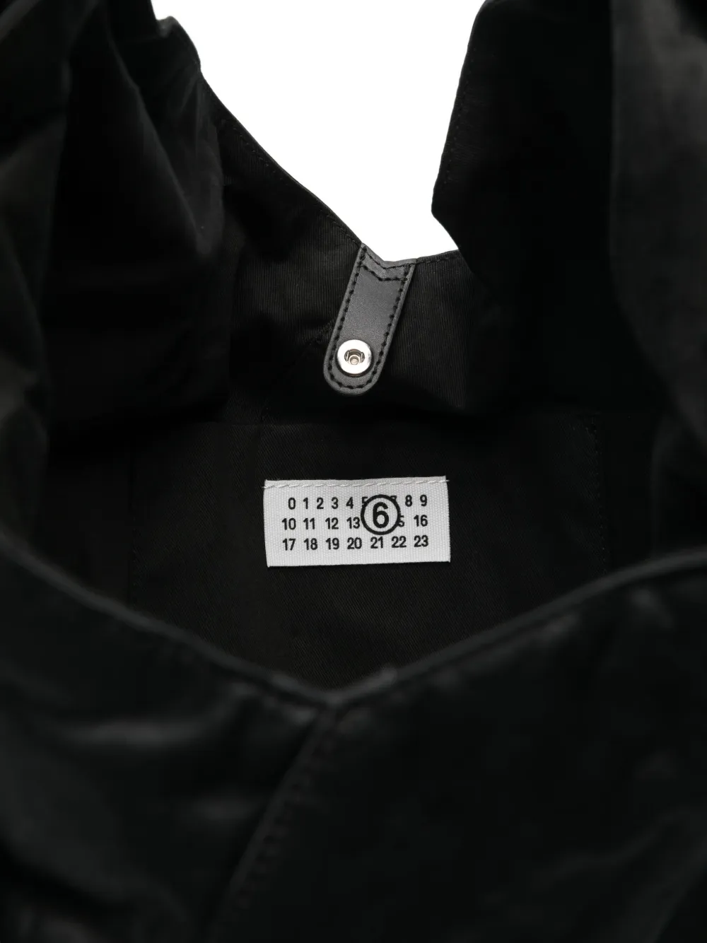 MM6 Maison Margiela Japanese gedrapeerde tas Zwart