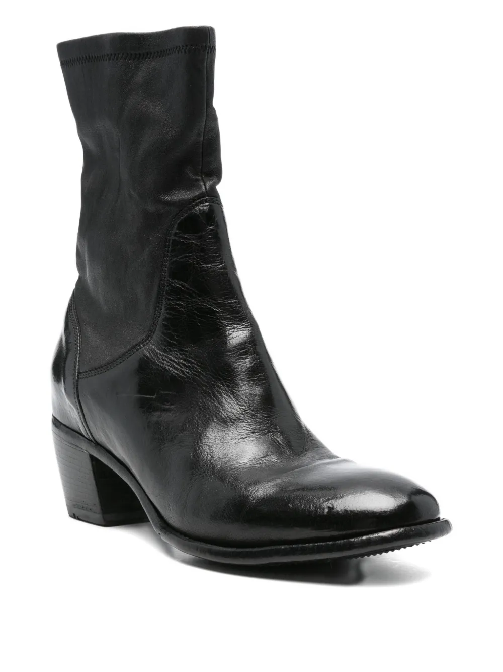 LEMARGO block-heel cowboy boots Black