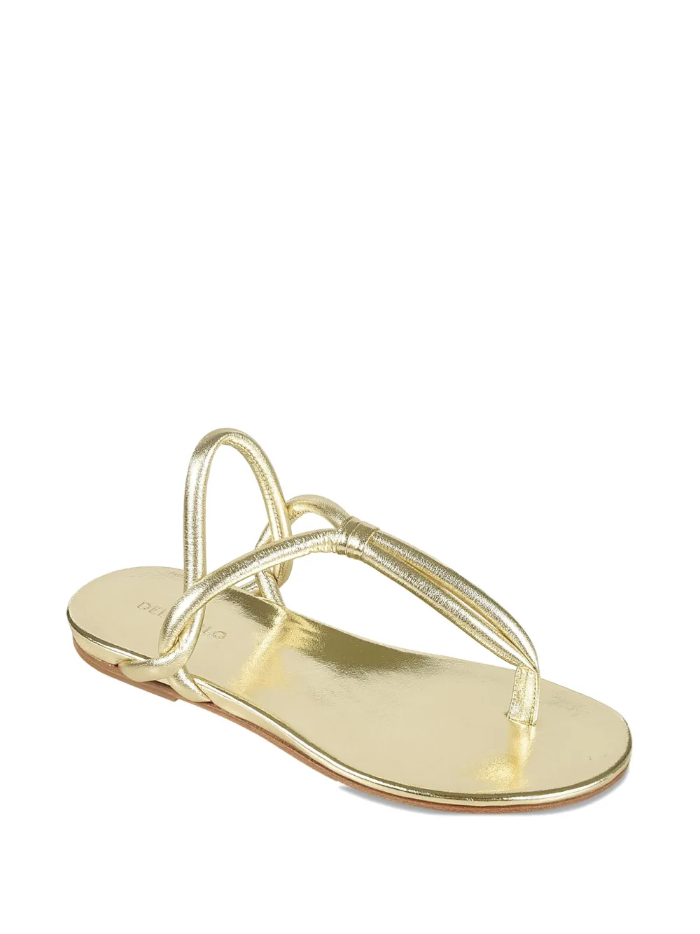 Del Carlo knotted leather sandals Gold