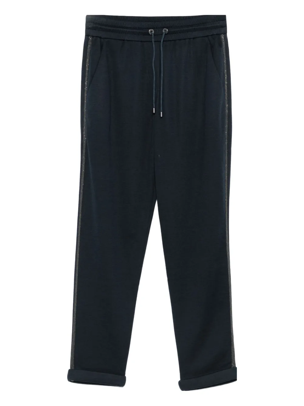 Brunello Cucinelli Monili-chain track pants Blauw