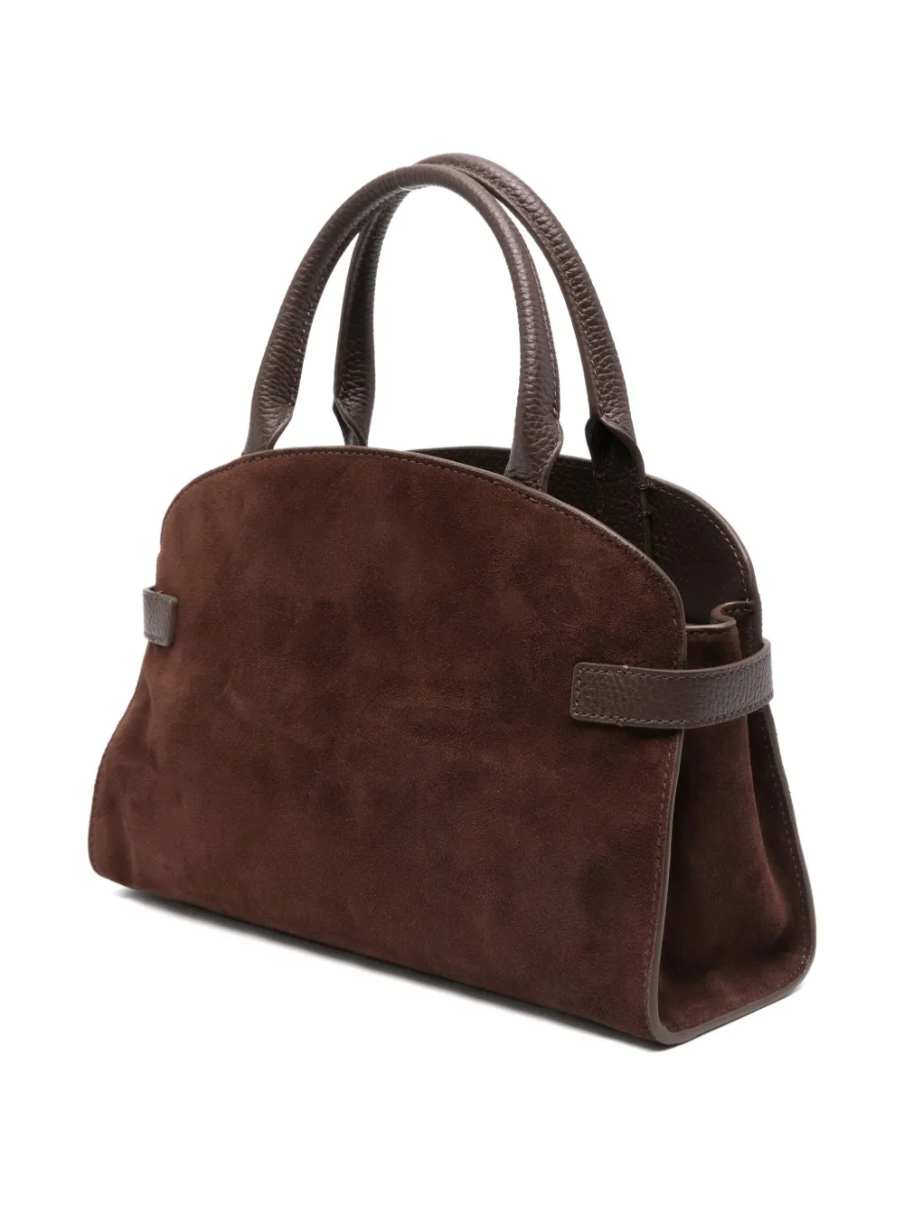 Coccinelle Sabine kleine suède shopper Bruin