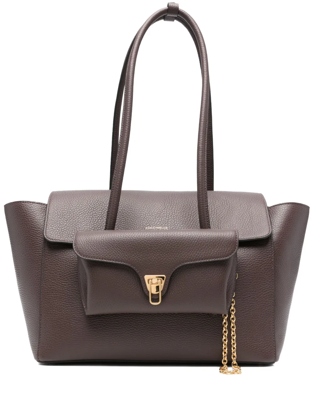 Coccinelle Double Beat leather tote bag | Brown | Image 1