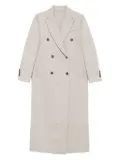 Brunello Cucinelli double-breasted cashmere coat - Grey
