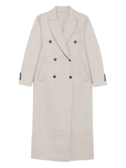 Brunello Cucinelli 캐시미어 더블 브레스티드 코트