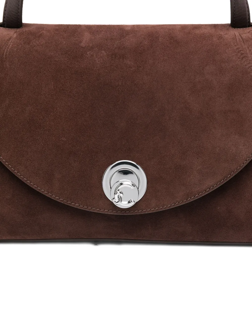 Coccinelle large Nikla suede tote bag Bruin
