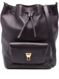 Coccinelle large Beat Generation drawstring leather bucket bag - Purple
