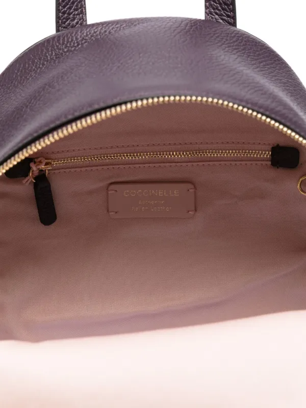 Coccinelle Beat Generation Leather Backpack | Purple | FARFETCH