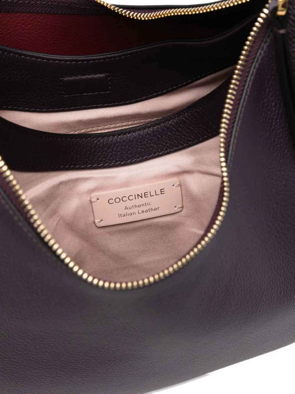 Coccinelle medium Boheme leather shoulder bag Paars