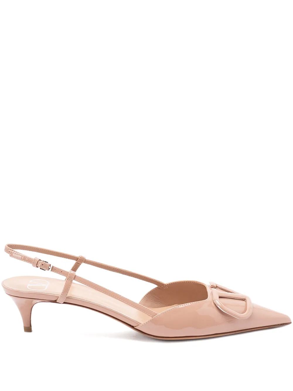 Valentino Garavani 40mm VLogo Signature slingback pumps | Pink | Image 1