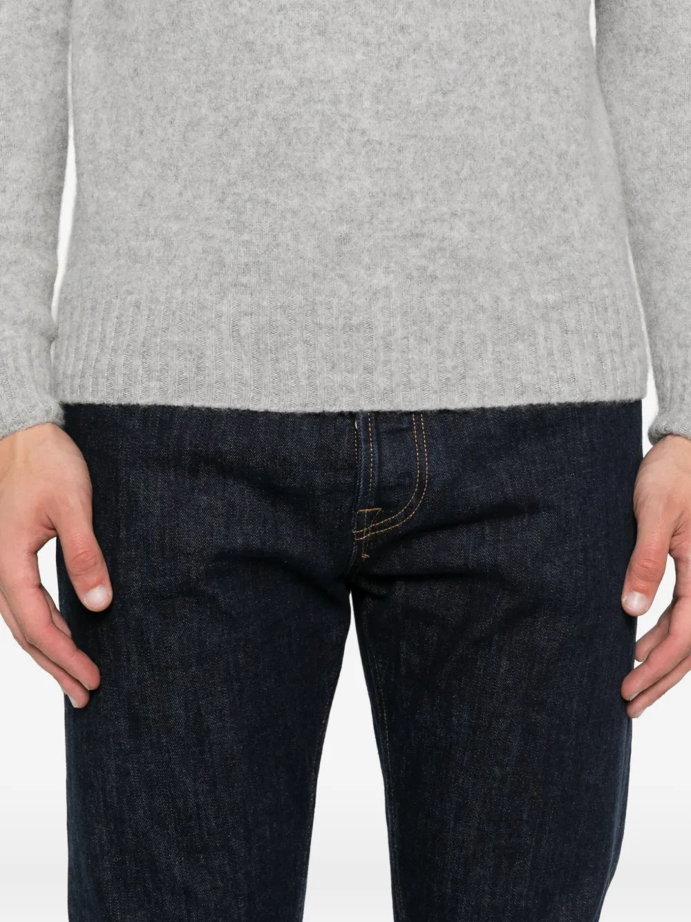 DONDUP Jeans met logopatch Blauw