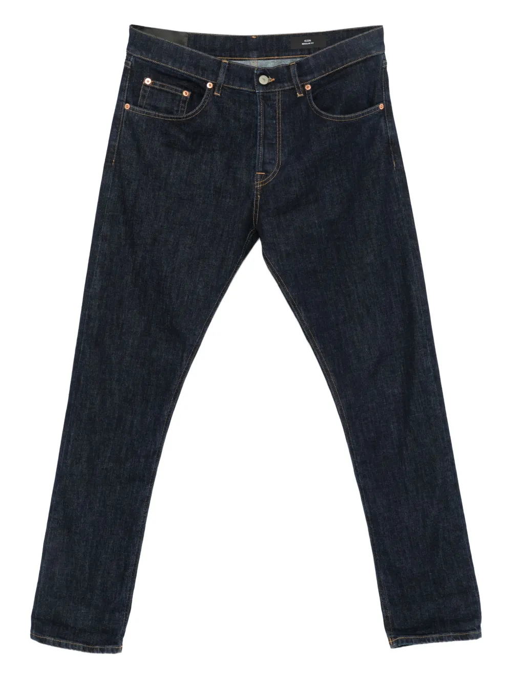 DONDUP Jeans met logopatch Blauw