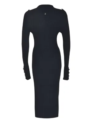 ワンピース DONDUP Woman Dress Black DA427M00945D002 999 3U10SLD-790d-womens-aquashape-