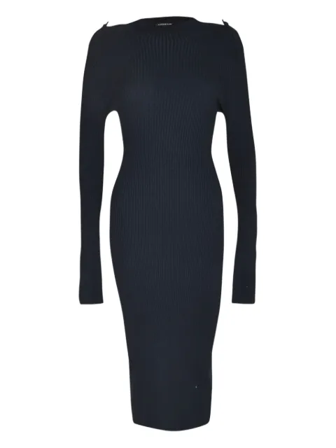 DONDUP ribbed buttoned-cuff dress
