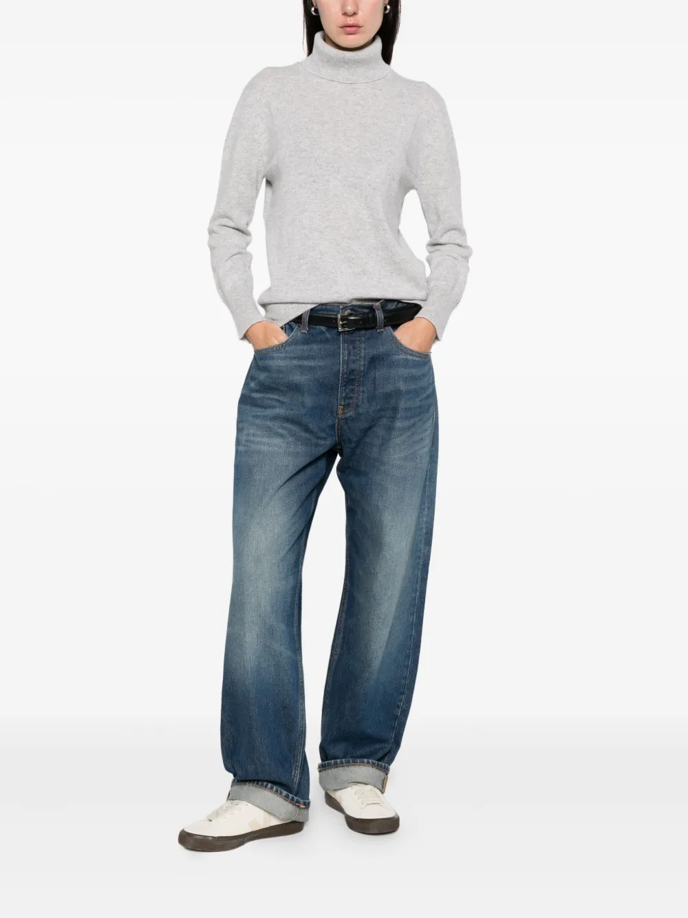 Purotatto Roll-neck Sweater In Gray