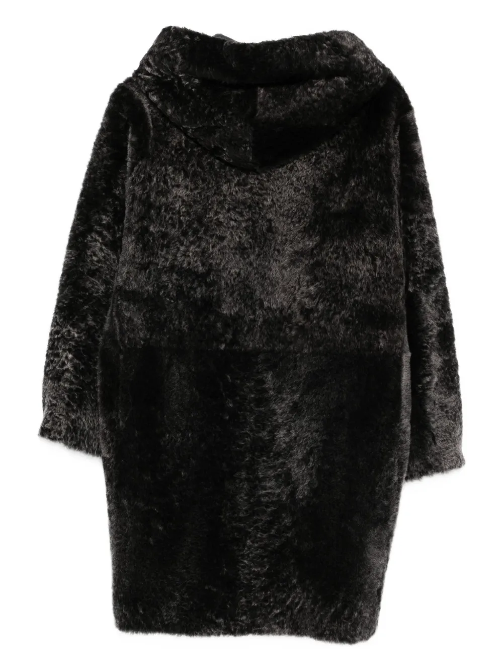 Manzoni 24 hooded sheepskin coat | Single Breasted Coats | Image 2